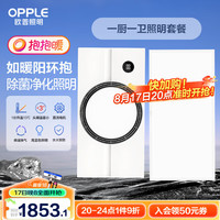 欧普照明欧普（OPPLE）照明热循环环形智能风暖浴霸灯卫生间浴室排气一体集成吊顶F188 【一厨一卫】C浴霸+长灯