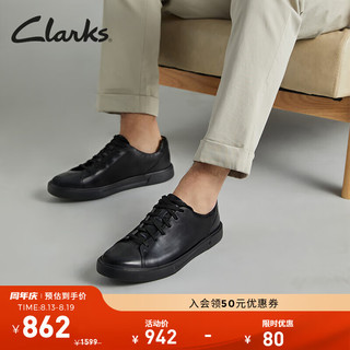 Clarks 其乐 Un Costa Lace 男士休闲板鞋 261449047 黑色 41