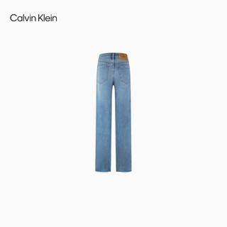 Calvin Klein Jeans24秋季女士潮流复古ck浅蓝洗水高腰阔腿牛仔裤J224401 1AA-牛仔浅蓝 28