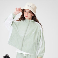 诺帝卡 NAUTICA童装【2024夏季】 男童女童儿童运动服防晒套装训练服 浅绿-外套 160