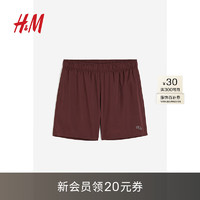 H&M【 MOVE DryMove™】男士运动短裤夏篮球跑步网纱短裤1025404 铁锈红 180/114