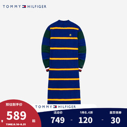 TOMMY HILFIGER 汤米·希尔费格 舒适长袖连衣裙 蓝 110/5