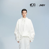 江南布衣 JNBY24秋卫衣连帽宽松套头5O9411080 100/本白 M