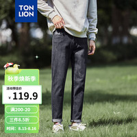 唐狮 TONLION2024男小细节牛仔长裤TB 黑色 30