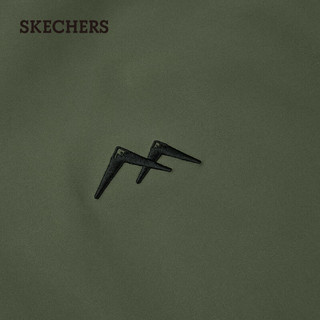 斯凯奇（Skechers）户外冲锋衣魔方系列三合一防风防水登山服外套 卡拉迈绿/016C M