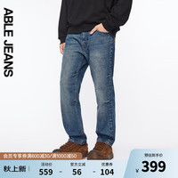ABLE JEANS 【直筒滑板裤】24秋季男士宽松弹力牛仔裤801651 工装蓝 34/36