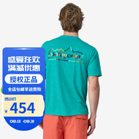 PATAGONIA男士Cap Cool Daily春夏户外 C1 速干短袖T恤巴塔哥尼亚45235 45235UFSX潮蓝色 M