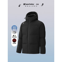 HLA海澜之家羽绒服24新运动SPORTSDAY外套男冬HWRAW4W064A 黑色9E 165/84A S114~124斤