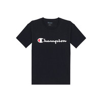 Champion 草写logo纯色短袖T恤 athletics线