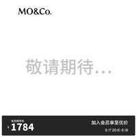 MO&Co.2024秋90%鸭绒大翻领双开头拉链短款羽绒服MBC3EINT05 巧克力色  L/170