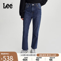Lee24早秋舒适版经典五袋款中蓝色女牛仔裤潮流LWB009107205 中蓝色 28
