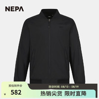 NEPA 耐葩户外2023春夏新品外套男士LIFESTYLE系列防风夹克7J30664 黑色 185/104A