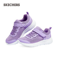 斯凯奇（Skechers）透气魔术贴儿童休闲鞋312012L 薰衣草色/LAV 30码