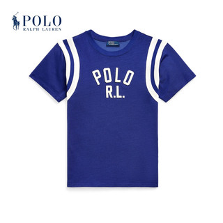 Polo Ralph Lauren 拉夫劳伦 女装 24年秋徽标平纹针织T恤RL26061 400-蓝色 XXS