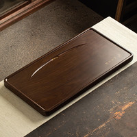 金镶玉电木茶盘茶托高密度32支无漆家用电胶实木耐用单层排水式茶台 茶香四溢电木茶盘