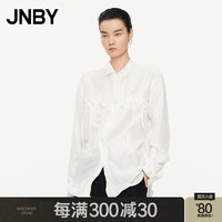 JNBY24秋衬衣桑蚕丝宽松长袖5O7212550 101/漂白 L