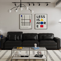 曲美家居lab多功能成长型模块沙发真皮艺方块客厅懒人沙发床岛屿沙发 猫爪布-暗苔绿 单人沙发 1.3m 【无电动功能】