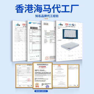 磐伟源头工厂家用椰棕席梦思独立弹簧床垫 20cm五星级宾馆酒店床垫 豪华型22cm厚-偏软舒适（独 100*190 CM