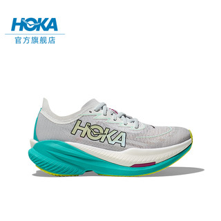 HOKA ONE ONE 马赫 X2 女子夏季竞训公路跑鞋 霜白色/湖绿色 39