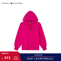 TOMMY HILFIGER女装美式复古运动字母旗标刺绣连帽套头卫衣卫衣XW0XW02908