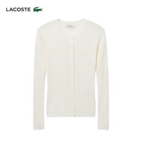 法国拉科斯特 LACOSTE女装24秋季时尚百搭纯色圆领羊毛毛衣|AF2560 70V/米白色 38 /165