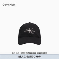 Calvin Klein Jeans24秋季男女同款休闲ck刺绣纯棉鸭舌帽棒球帽4G5040G UB1-太空黑 OS