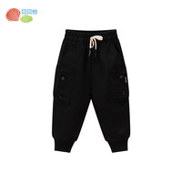 贝贝怡裤子男童春秋工装裤2024新款儿童束脚裤男孩休闲运动裤童装