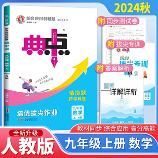 2024秋典中点九年级数学上册人教版 九年级数学课本教材必刷题课时作业本同步训练辅导书天天练 荣德基