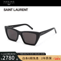 Saint Laurent太阳镜黑框猫眼防晒墨镜SL 276 MICA-032