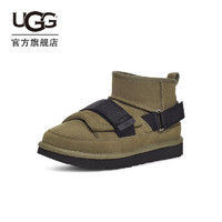 UGG 女士经典时尚舒适圆头平底束带时尚休闲短靴 1133471 焦橄榄色 39