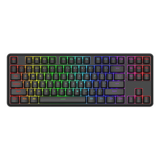 REDRAGON 红龙 KS87 87键 三模机械键盘 星空黑 龙舞轴 RGB