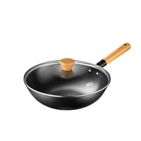 ASD 爱仕达 CF34J8WG 螺纹炒锅(34cm、不粘、无涂层、铁)