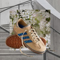 adidas ORIGINALS CLOT GAZELLE 男女运动板鞋 IH3641 浅蓝/鸟羽蓝 37