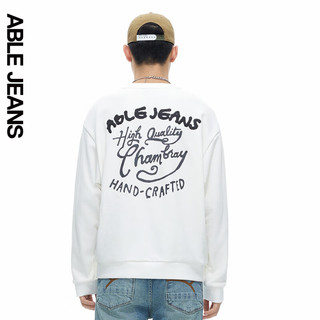 ABLE JEANS 24冬季美式复古圆领卫衣男士887067 山矾【9月1日前】 S