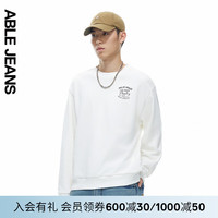 ABLE JEANS 24冬季美式复古圆领卫衣男士887067 山矾【9月1日前】 XXL