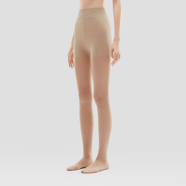 蕉内 热皮 5系 女士袜子光腿替换装连裤袜裸感丝袜防勾丝1双装 连脚-裸肤 S-M