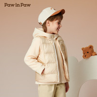 PawinPaw卡通小熊童装2024年秋冬男女童羽绒服二合一外套 Ivory象牙色/39 150cm