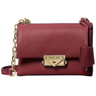 MICHAEL KORS 迈克·科尔斯 Cece金属徽标小号单肩斜挎包信封包 暗红色35F2G0EC5ODARKCHERRY