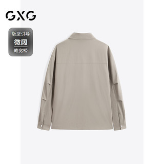 GXG男装  卡其工装夹克男士外套 24秋季G24X213046 卡其色 170/M