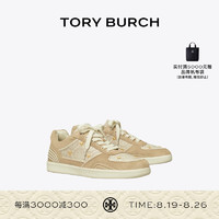 Tory Burch 汤丽柏琦【任敏同款】T MONOGRAM休闲运动鞋162281 米色/浅咖色 250 5  35.5