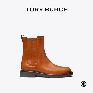 Tory Burch 汤丽柏琦 短筒低跟切尔西靴TB 161249 棕褐色 200 5  35.5