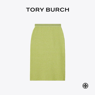 Tory Burch 汤丽柏琦 提花半身裙TB 162748 深色薄荷色 962 XXS