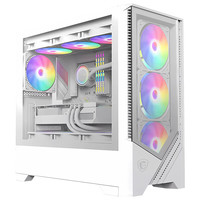 MSI 微星 宙斯盾S 游戏台式机 白色（酷睿i5-12600KF、RTX 4060TI 8G、16GB、512GB SSD）