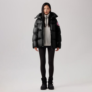 加拿大鹅（Canada Goose）Cypress 女士短款羽绒夹克户外休闲外套大鹅羽绒服 2239L 61 黑色 | 男女同款 2XS