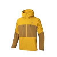 ANTA 安踏 大地之壳-水壳2.0 男子冲锋衣 AT952437607-2 蜂蜡黄/影棕色 S