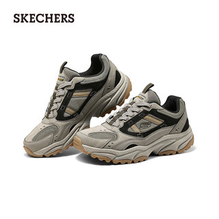 斯凯奇（Skechers）炫酷厚底户外鞋237740 自然色/黑色/NTBK 39.5