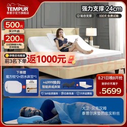 TEMPUR 泰普尔 记忆棉厚床垫1.8m压缩卷包静音卧室护脊独立袋装弹簧床垫乐享系列 乐享床垫24cm 180*200CM