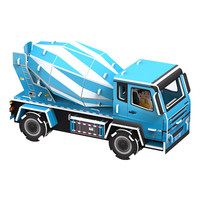 爱尚拼工程车3d立体拼图 儿童拼装模型 男孩玩具3-5-8岁手工diy制作 A款-拼装搅拌车