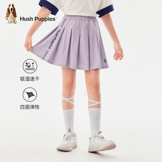 暇步士（Hush Puppies）童装女童2024夏季吸湿速干四面高弹面料休闲运动百搭裙裤 藏蓝 160cm