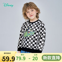 迪士尼宝宝（Disney Baby）迪士尼宝宝童装时尚休闲百搭舒适保暖卫衣24年 221S1710男童黑白 110